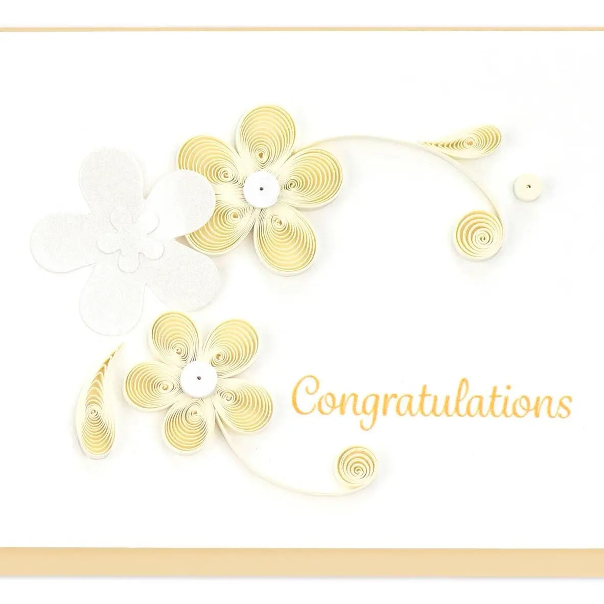 Quilling Card: Floral Congratulations Enclosure