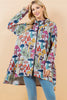 LA Soul: Mushroom Print Zipper Jacket