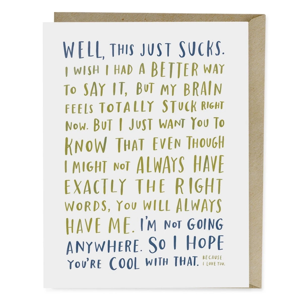 Em & Friends: Awkward Sympathy Card