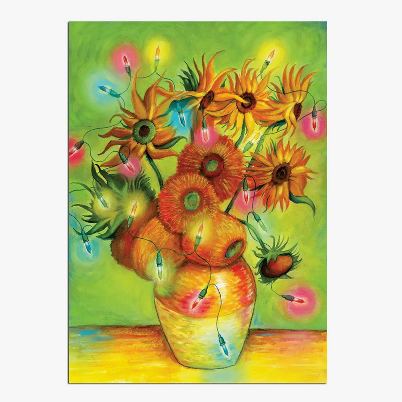 Allport: Van Gogh Sunflowers Holiday Card