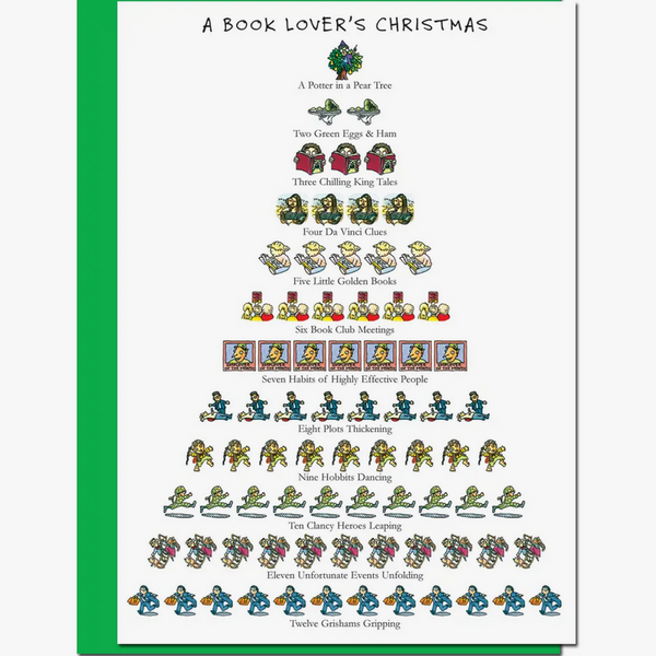 Allport: Book Lover's Holiday Card