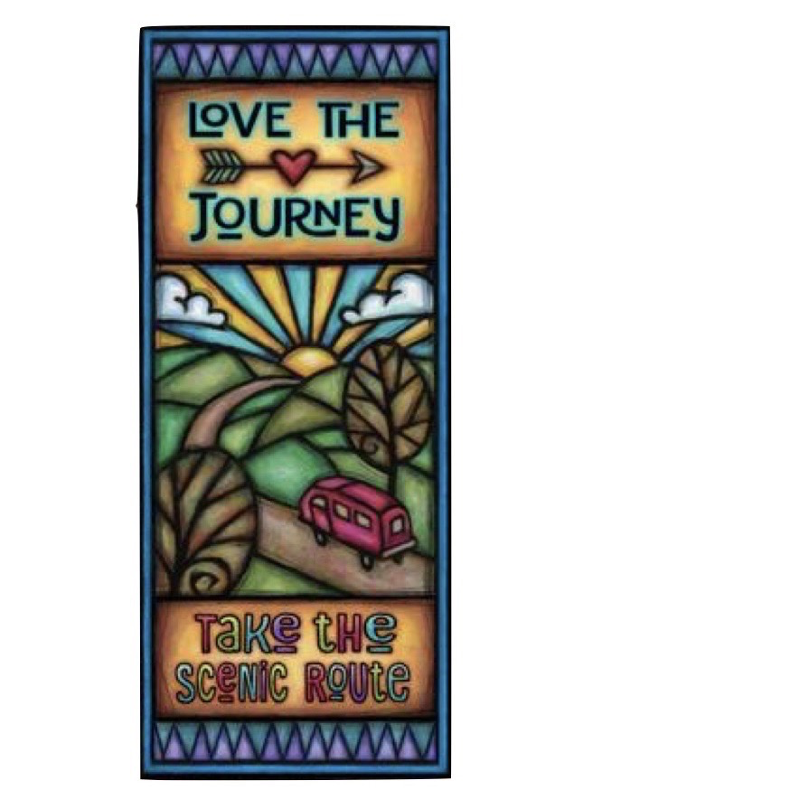 Macone Clay: Love the Journey Wood Art