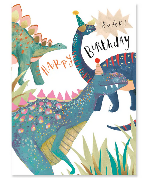 Louise Tiler: Dinosaur Birthday Card