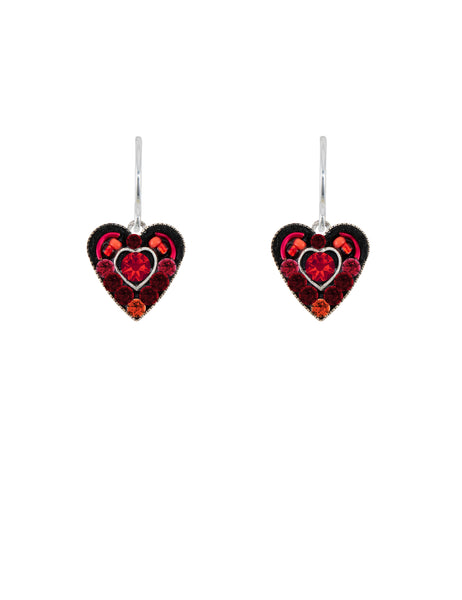 Firefly Mosaics: Hearts Collection, Sm Center Stone Earrings