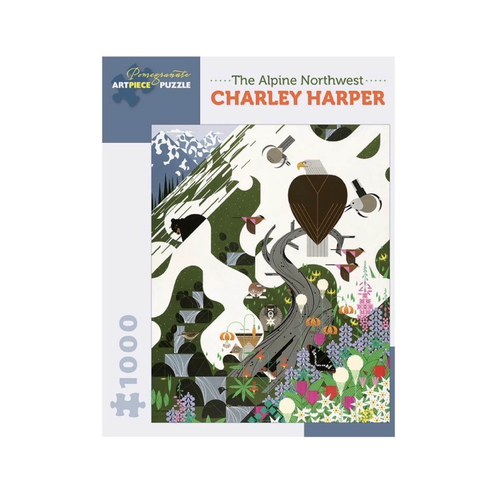 Pomegranate: Charley Harper “The Alpine Northwest” 1000pc puzzle