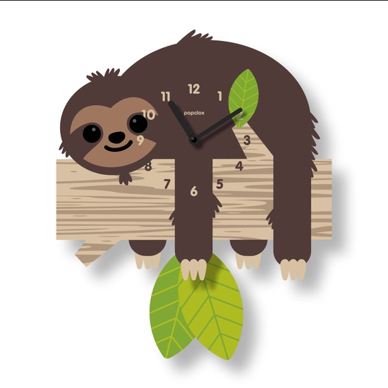 Popclox: Sloth Pendulum Clock