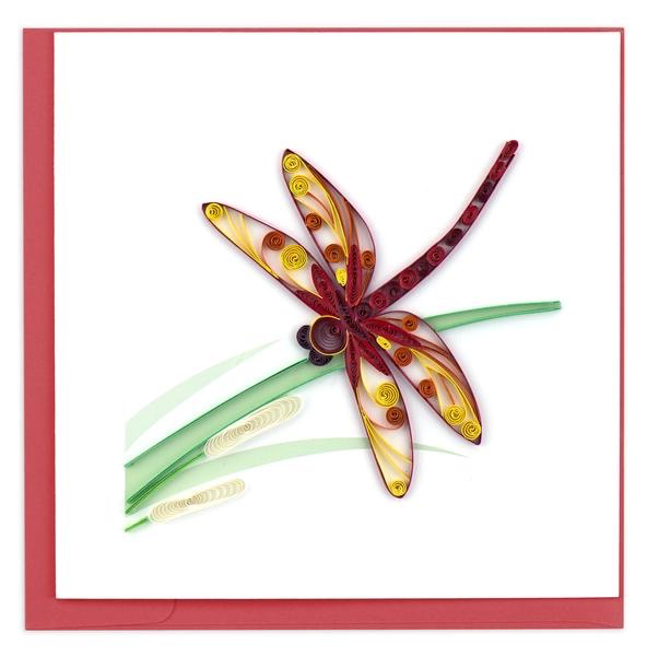 Quilling Card: Dragonfly & Cattails
