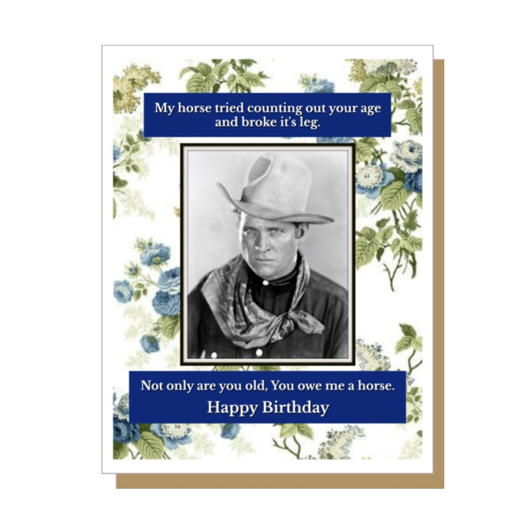 Umlaut Brooklyn: You Owe Me a Horse Birthday Card