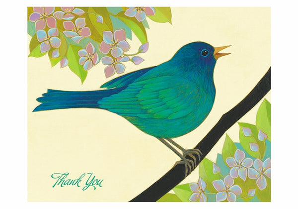 Pomegranate: Siri Schillios “The Bluebird of Happiness” Thankyou Notecards