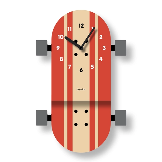 Popclox: Skateboard Pendulum Clock