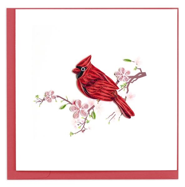 Quilling Card: Cardinal