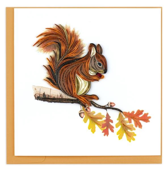 Quilling Card: Squirrel