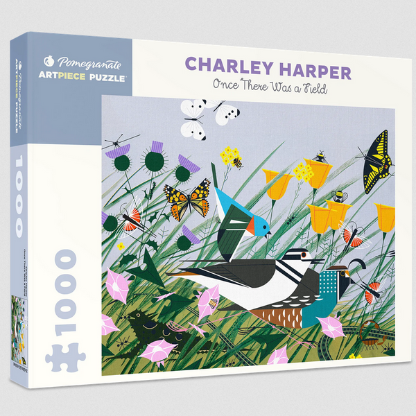 Pomegranate: Charley Harper "Once There Was a Field" 1000pc puzzle