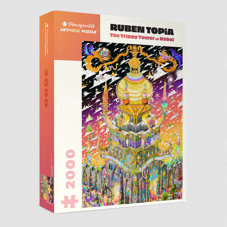 Pomegranate: Ruben Topia: "The Trippy Tower of Babel" 2000pc puzzle