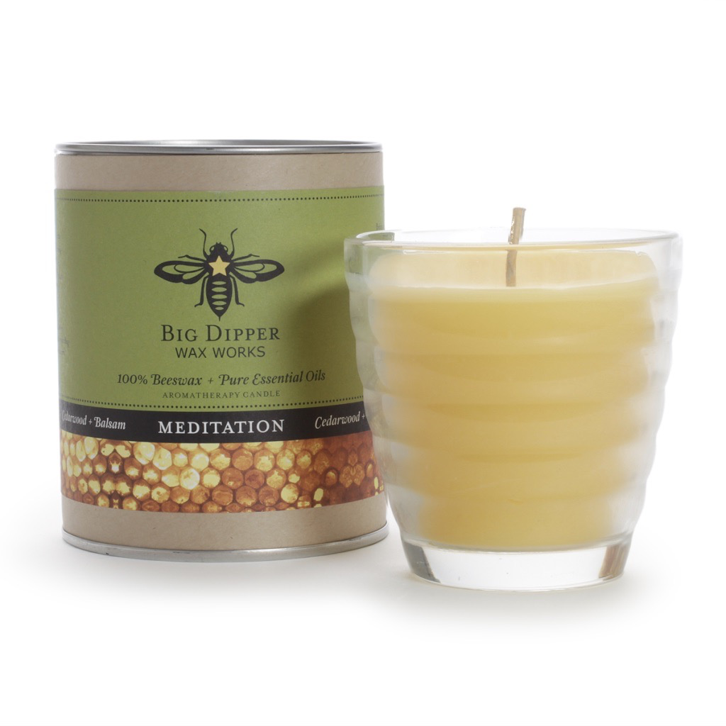 Big Dipper Waxworks: Aromatherapy Beehive Glass in Meditation