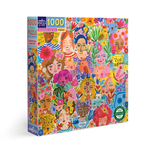 eeBoo: Goddesses and Pets 1000pc Puzzle