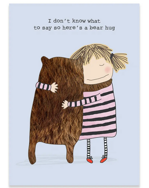 RosieMAT: Bear Hug Sympathy Card