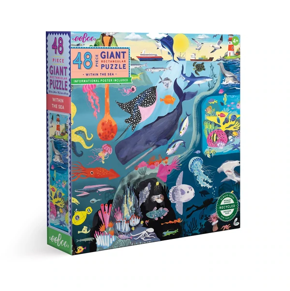 eeBoo: Within the Sea 48pc Puzzle