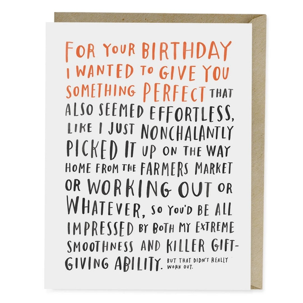 Em & Friends: Awkward Birthday Card