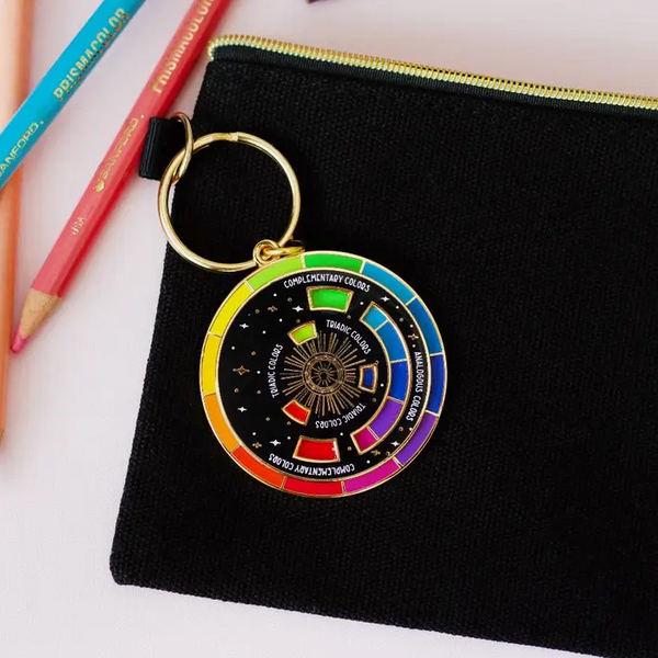 The Gray Muse: Color Wheel Keychain