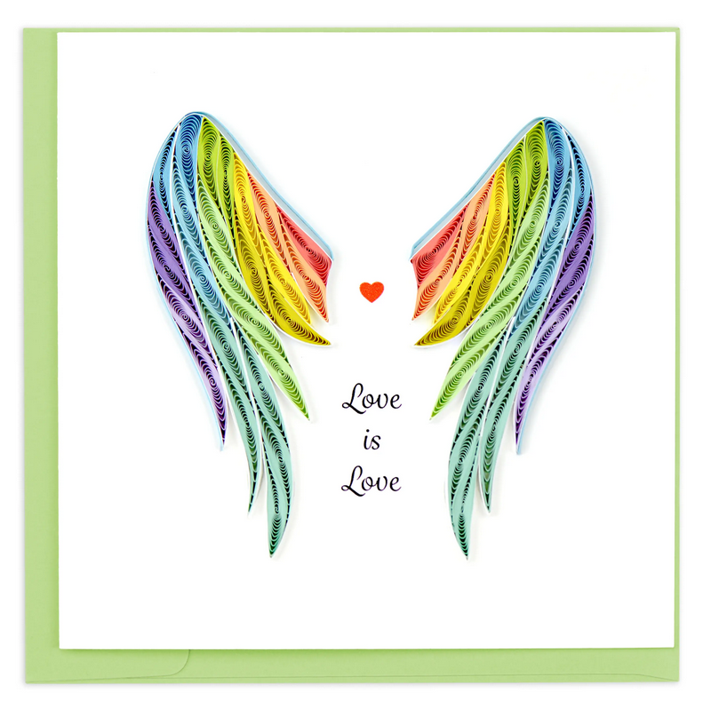 Quilling Card: Pride Wings
