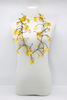 Jianhui London: Aqua Water Lily Leaf Necklaces Long