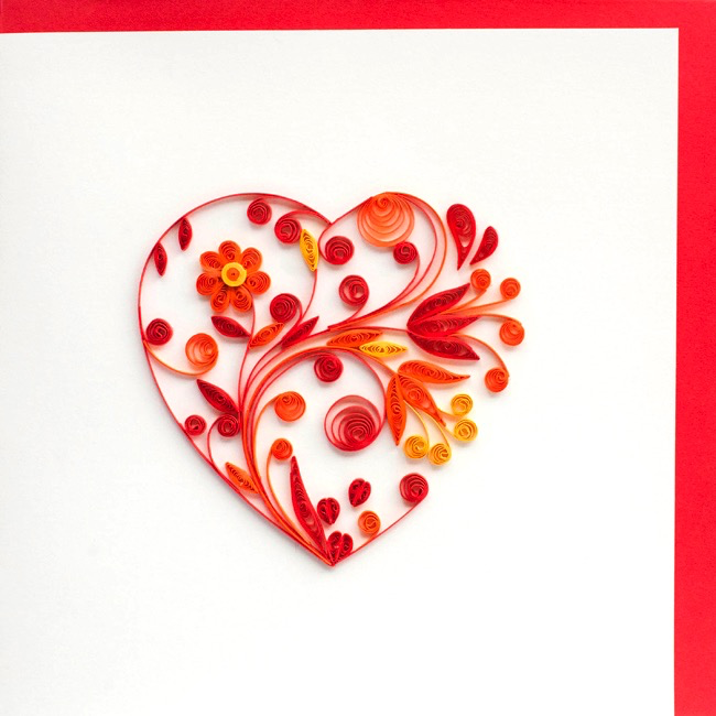 Quilling Heart Card