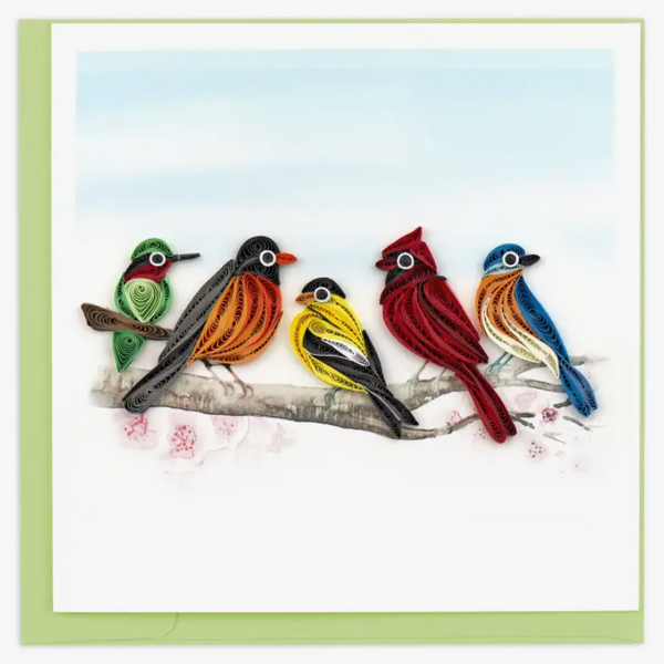 Quilling Card: Songbirds