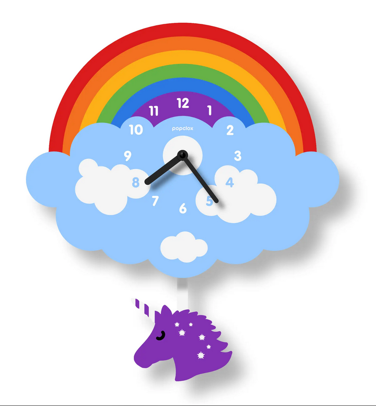 Popclox: Unicorn Pendulum Clock