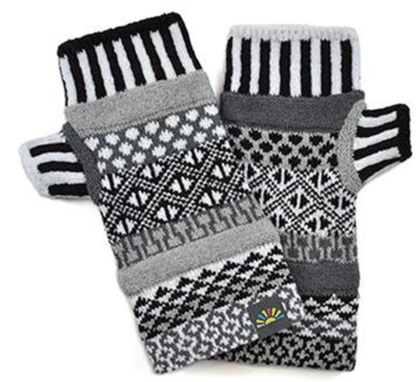Solmate: Mismatched Fingerless Mittens
